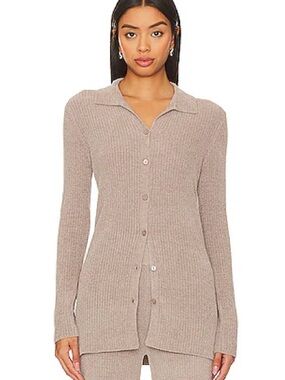 Barefoot Dreams CozyChic Ultra Lite Ribbed Button-Down Cardigan